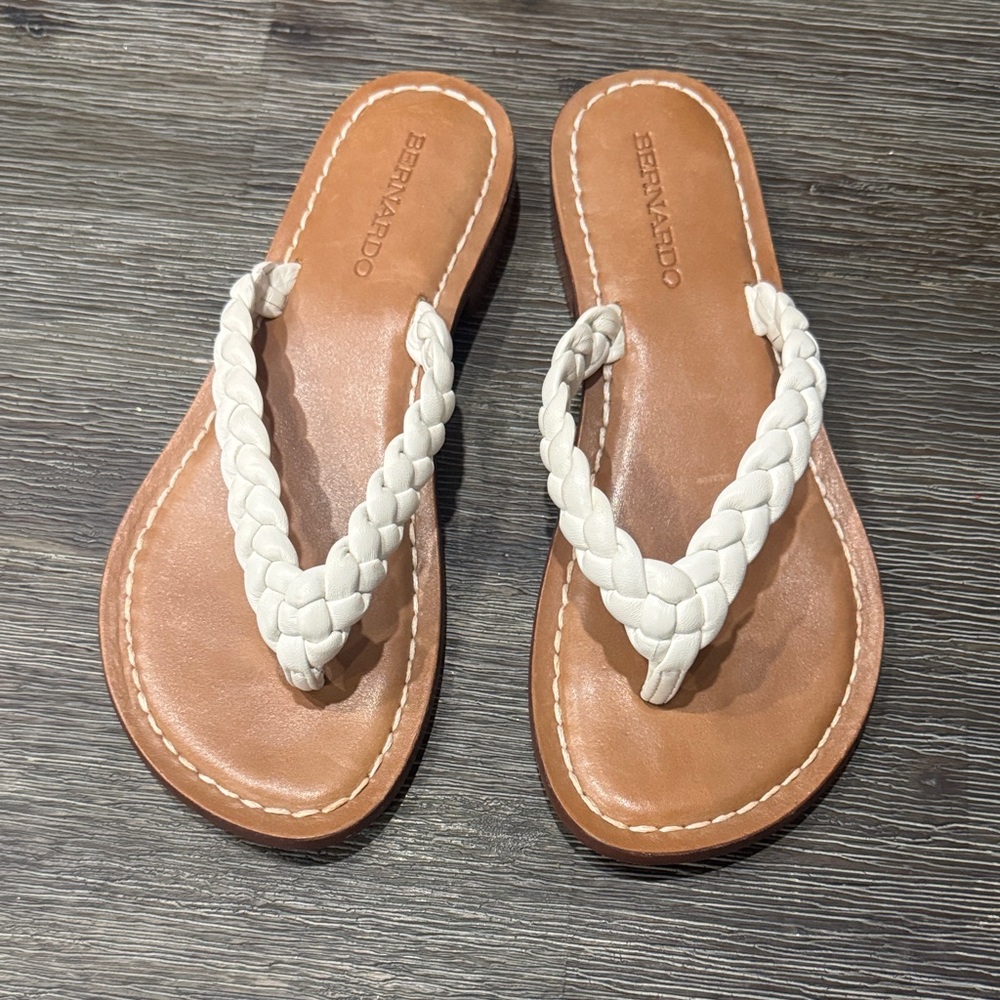 Bernardo Women's Cream Braided Sandals